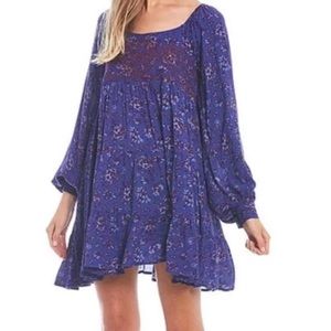 Chelsea & Violet Blue Floral Mini Dress